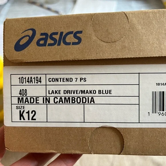 ASICS Contend 7 Kids Blue Running Shoes - Picture 2 of 5